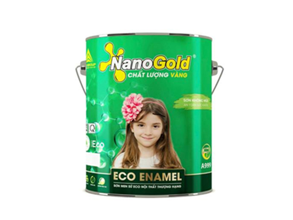Sơn men sứ Eco nội thất thượng hạng Nano Gold Eco Enamel A999