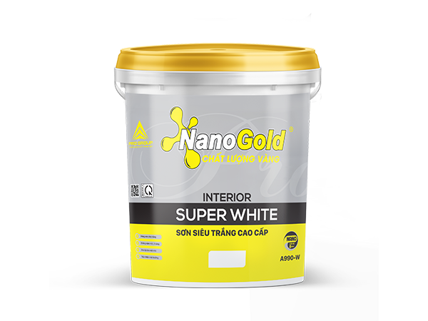 Sơn siêu trắng cao cấp Nano Gold Interior Supper White A990-W