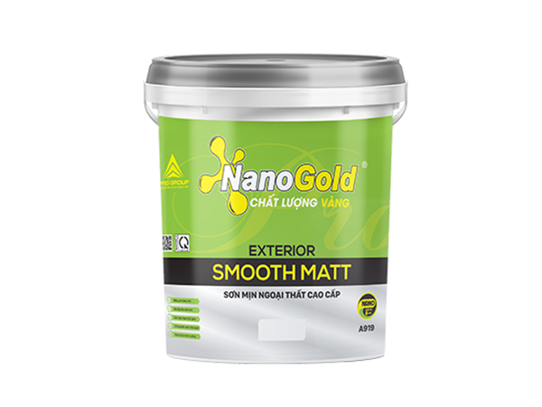 Sơn mịn ngoại thất cao cấp Nano Gold Exterior Smooth Math A919